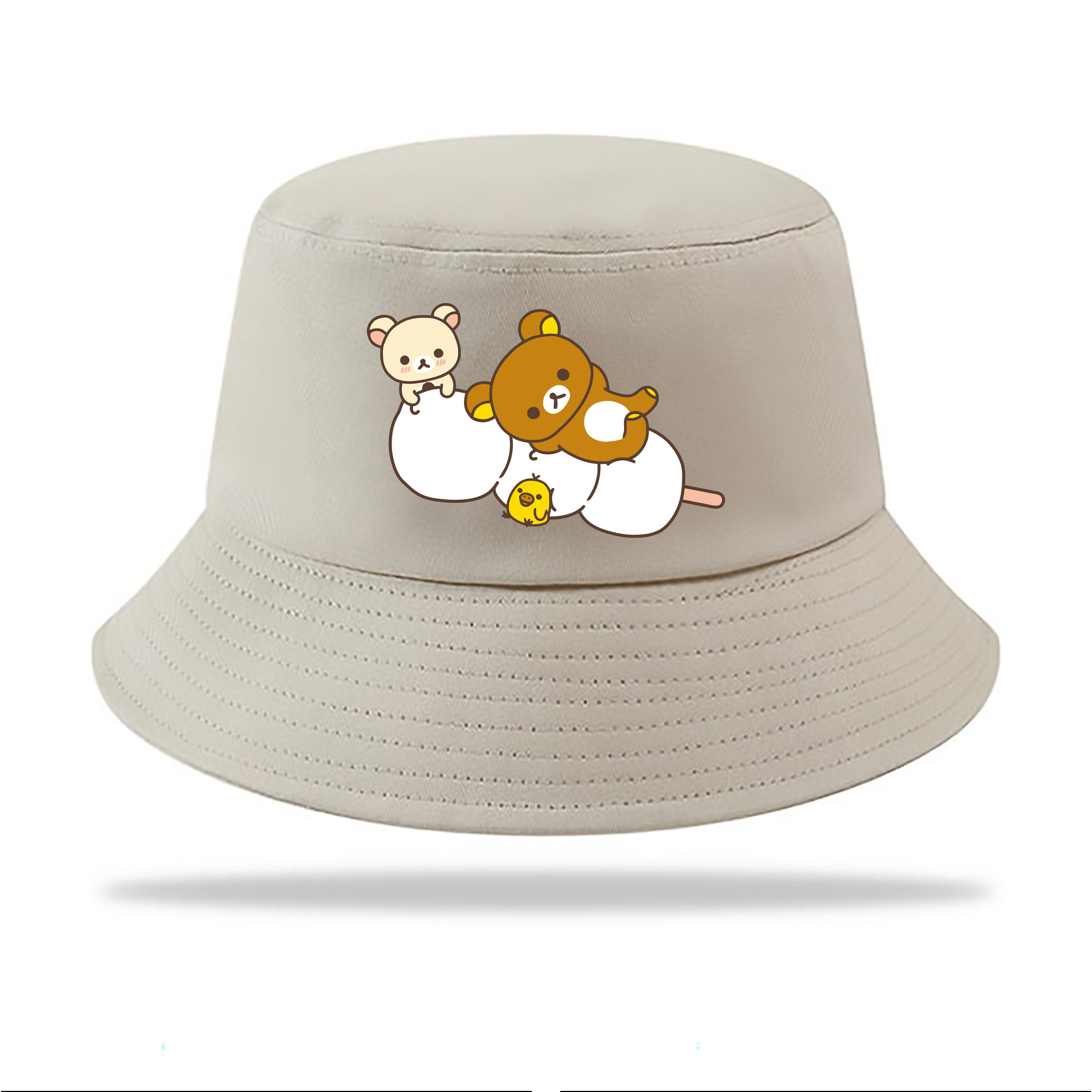 （画像用） リラックマ リラックマ キイロイトリ Rilakkuma Korilakkuma Kiiroitori アウトドア日除けバケットハット